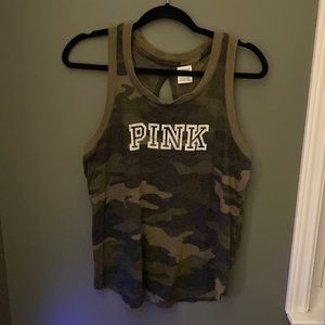 VS Pink Camo workout tee